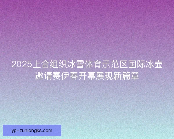 2025上合组织冰雪体育示范区国际冰壶邀请赛伊春开幕展现新篇章 2025上合组织冰雪体育示范区国际冰壶邀请赛伊春开幕展现新篇章