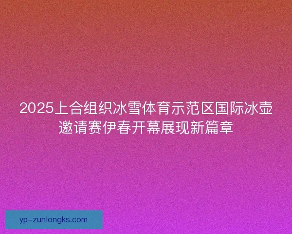 2025上合组织冰雪体育示范区国际冰壶邀请赛伊春开幕展现新篇章
